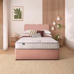 Silentnight Divan Bed With Wave Velvet Headboard and 800 Pocket Sprung Mattress - thumbnail 2