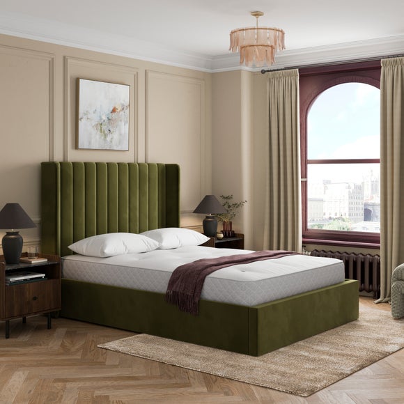 Alara Velvet Ottoman Bed - image 1