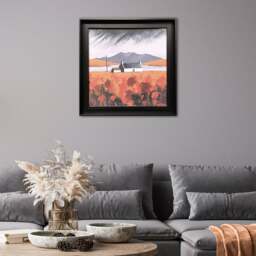 Loch Erisort Autumn by Anthony Barber Framed Canvas - thumbnail 1