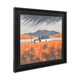 Loch Erisort Autumn by Anthony Barber Framed Canvas - thumbnail 4