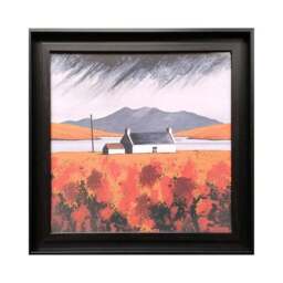 Loch Erisort Autumn by Anthony Barber Framed Canvas - thumbnail 3