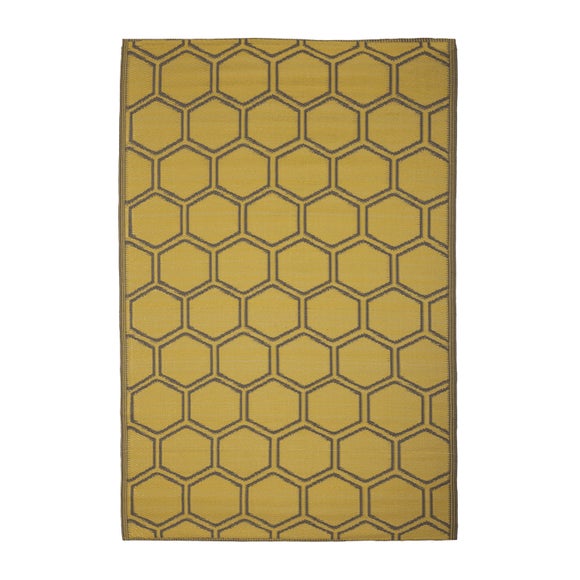Fallen Fruits Honeycomb Outdoor Rug - image 1