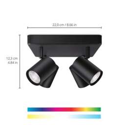 WiZ Imageo Smart 4 Light LED Adjustable Semi Flush Spotlight - thumbnail 2