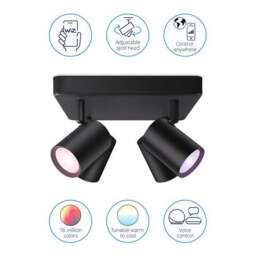 WiZ Imageo Smart 4 Light LED Adjustable Semi Flush Spotlight - thumbnail 3