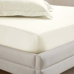 Dorma Crisp & Fresh 400 Thread Count Egyptian Cotton Percale Fitted Sheet - thumbnail 1