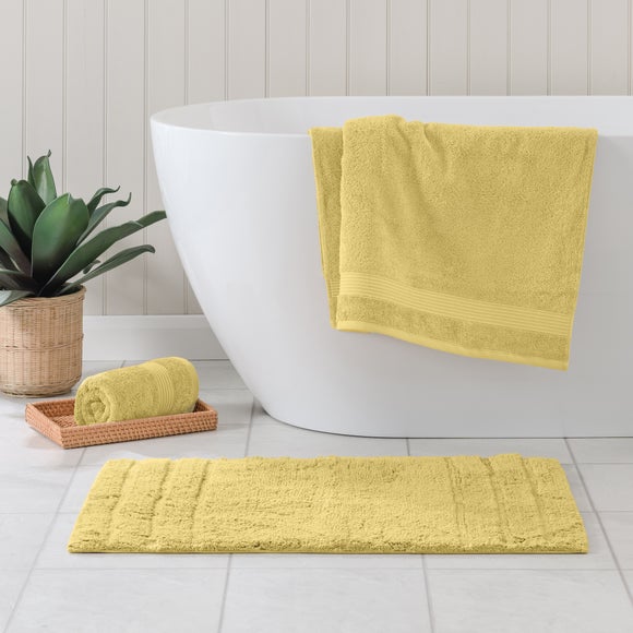 Luxury Cotton Textured Stripe Bath Mat - image 1