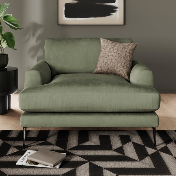 Lawson Matte Plush Velvet Snuggle Chair - image 1