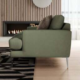 Lawson Matte Plush Velvet Snuggle Chair - thumbnail 2
