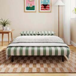 Phoebe Woven Stripe Small Double 2 Seater Sofa Bed - thumbnail 2