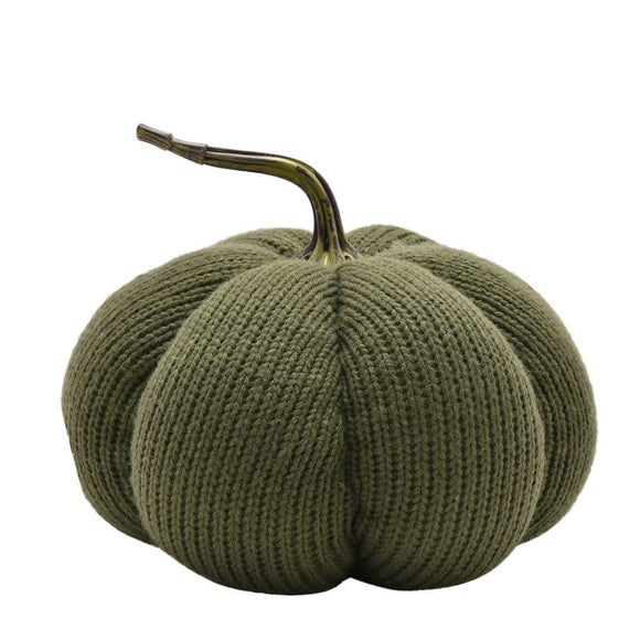 Country Living Knitted Pumpkin Doorstop - image 1