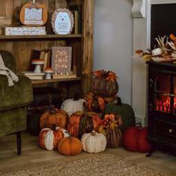Country Living Knitted Pumpkin Doorstop - thumbnail 4