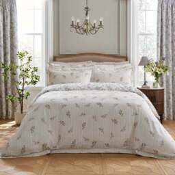 Dorma Hemmingford 100% Cotton Sateen Duvet Cover & Pillowcase Set - thumbnail 4
