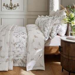 Dorma Hemmingford 100% Cotton Sateen Duvet Cover & Pillowcase Set - thumbnail 6