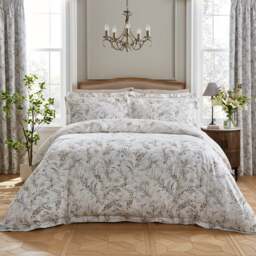 Dorma Hemmingford 100% Cotton Sateen Duvet Cover & Pillowcase Set