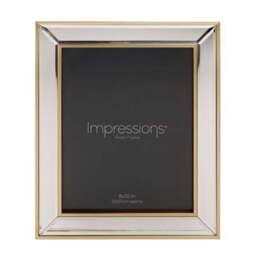 Impressions Mirror Border Bevelled Photo Frame - thumbnail 2
