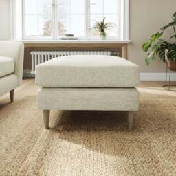 Sven Chunky Chenille Footstool - thumbnail 2