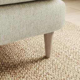 Sven Chunky Chenille Footstool - thumbnail 4