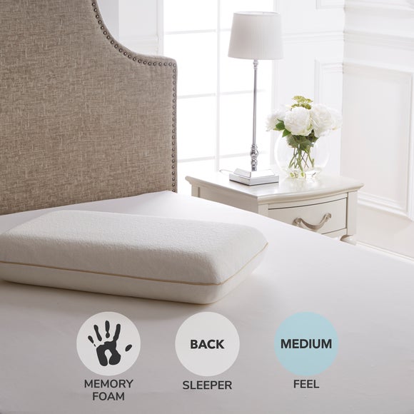 Dorma TENCEL Blend Memory Foam Back Sleeper Pillow - image 1