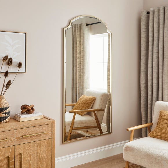 Safi Arched Bevelled Edge XL Full Length Wall Mirror - image 1
