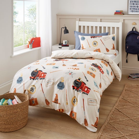 Harry Potter 100% Brushed Cotton Duvet Cover & Pillowcase Set