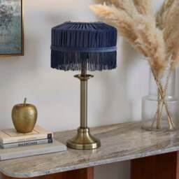 Alessia Velvet Pleated Lamp Shade - thumbnail 2