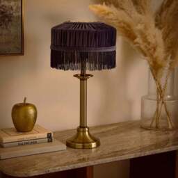 Alessia Velvet Pleated Lamp Shade - thumbnail 3