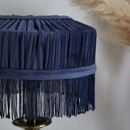 Alessia Velvet Pleated Lamp Shade - thumbnail 4