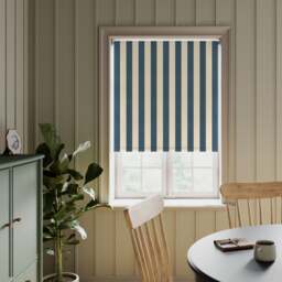 Beatrice Stripe Fire Retardant Blackout Made to Measure Roller Blind - thumbnail 1