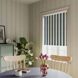 Beatrice Stripe Fire Retardant Blackout Made to Measure Roller Blind - thumbnail 3