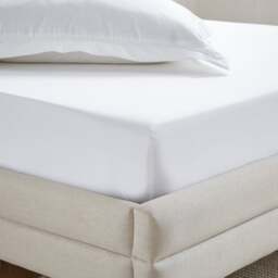 Dorma Crisp & Fresh 400 Thread Count Egyptian Cotton Percale Fitted Sheet - thumbnail 1