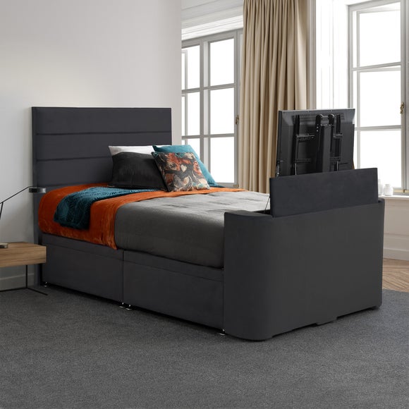 Sweet Dreams Opulence Horizontal Pleated Side Lift Ottoman TV Bed - image 1