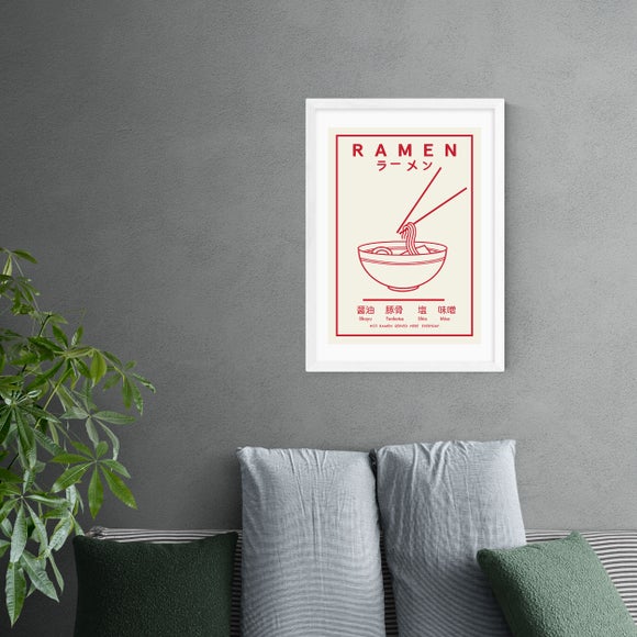 East End Prints Ramen (Red & White) Print - image 1