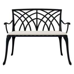 Cast Aluminium 2 Seater Bench - thumbnail 4