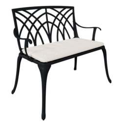 Cast Aluminium 2 Seater Bench - thumbnail 3