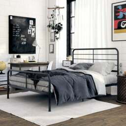 Millie Bed Frame, Metal - thumbnail 3