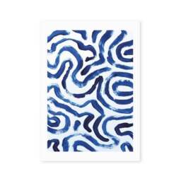 East End Prints Blue Minimal by Dan Hobday Print - thumbnail 2