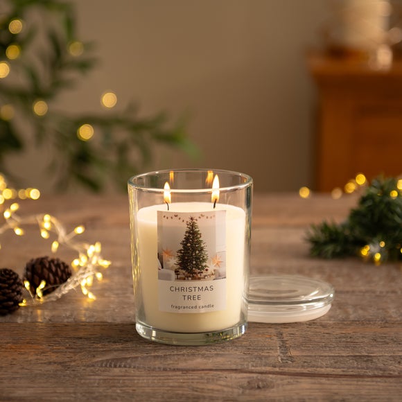 Christmas Tree Multi Wick Jar Candle
