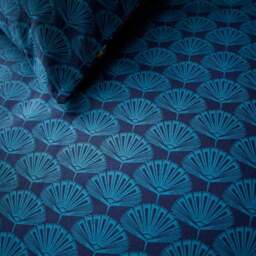 Lucille Navy 100% Cotton Duvet Cover & Pillowcase Set - thumbnail 6