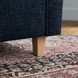 Estelle Basketweave Boucle High Back Winged Armchair - thumbnail 5