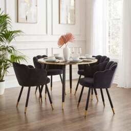 Vivian Velvet Dining Chair - thumbnail 2