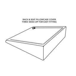 Pure Cotton Small Wedge Back Seat Pillowcase - thumbnail 3