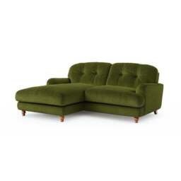 Martha Matte Plush Velvet Corner Chaise Sofa - thumbnail 6