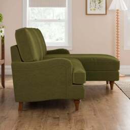Beatrice II Velvet Corner Chaise Sofa - thumbnail 3