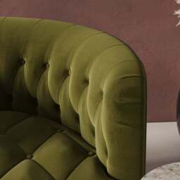 Elena Buttoned Swivel Chair - thumbnail 4