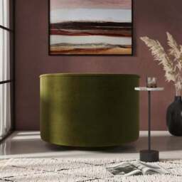 Elena Buttoned Swivel Chair - thumbnail 2
