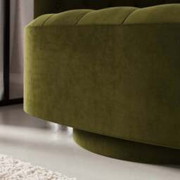 Elena Buttoned Swivel Chair - thumbnail 5
