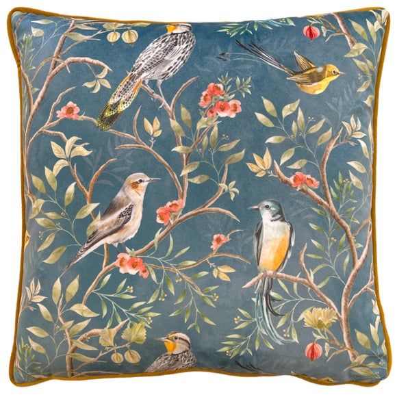 Orient Chinoiserie Birds Cushion - image 1