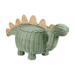Dinosaur Rattan Storage Basket - thumbnail 3
