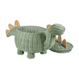 Dinosaur Rattan Storage Basket - thumbnail 4