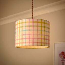 Rainbow Gingham Easy Fit Lamp Shade - thumbnail 2